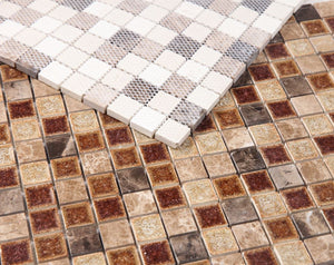 Elysium Tiles Princess Square 11.75" x 11.75" Mosaic Tile