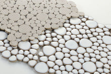 Load image into Gallery viewer, Elysium Tiles Growing Fancy White 11.5&quot; x 11.5&quot; Mosaic Tile
