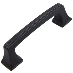 76mm (3") Center to Center Matte Black Classic Base Cabinet Pull