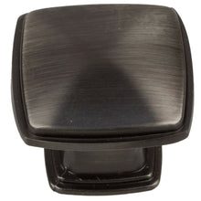 Load image into Gallery viewer, 32mm (1.25&quot;) Matte Black Square Decorative Cabinet Knob
