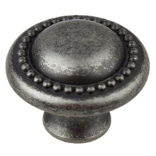 Load image into Gallery viewer, 32mm (1.25&quot;) Brass Gold Transitional Round Beaded Cabinet Knob
