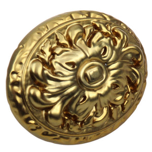 51mm (2") Brass Gold Old World Ornate Oval Cabinet Knob