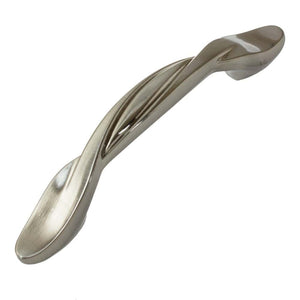 76mm (3") Satin Pewter Classic Twisted Pull Cabinet Hardware Handle