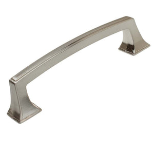 95mm (3.75") Center to Center Satin Pewter Cabinet Base Pull Cabinet Hardware Handle