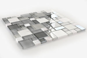 Elysium Tiles Sea 11.75" x 11.75" Mosaic Tile