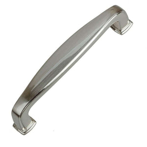95mm (3.75") Center to Center Polished Chrome Classic Decorative Pull Cabinet Hardware Handle