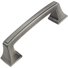 Load image into Gallery viewer, 76mm (3&quot;) Center to Center Satin Pewter Classic Base Cabinet Pull
