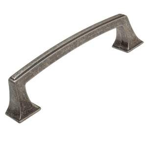 95mm (3.75") Center to Center Satin Pewter Cabinet Base Pull Cabinet Hardware Handle
