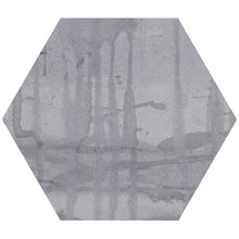 Load image into Gallery viewer, GT Princeton Glaze Hex Series Victorian Pewter 4.75&quot; x 5.5&quot; Mosaic Tile (4.54 ft² Per Box)
