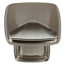 Load image into Gallery viewer, 32mm (1.25&quot;) Satin Nickel Square Decorative Cabinet Knob
