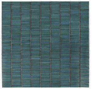 Elysium Tiles Hulu Turquoise Band 11" x 11.5" Mosaic Tile