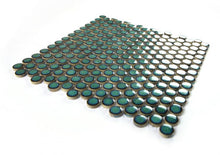 Load image into Gallery viewer, Elysium Tiles Penny Round Turquoise 11.5&quot; x 12.25&quot; Mosaic Tile
