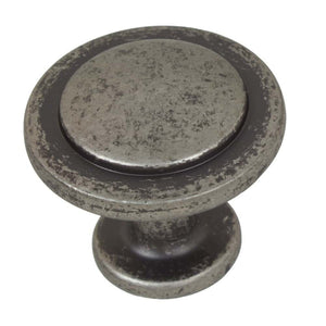 32mm (1.25") Satin Pewter Classic Round Ring Cabinet Knobs