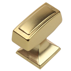 28.5mm x 12.7mm (1.125" x 0.5") Satin Nickel Transition Rectangle Cabinet Knob