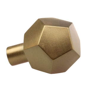 38mm (1.5") Oil Rubbed Bronze Solid Faceted Cabinet Knob