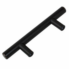 Load image into Gallery viewer, 63.5mm (2.5&quot;) Center to Center Matte Black Modern Cabinet Hardware Handle
