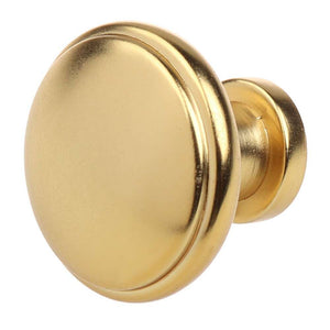 28.5 mm (1.125") Brass Gold Round Ring Classic Cabinet Knob