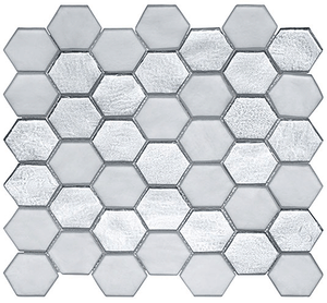 GT Waikiki Season Collection Lehai Gem Hex 12" x 12.125" Mosaic Tile