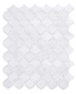 Elysium Tiles Alice Pearl Carrara 9.75" x 11.75" Mosaic Tile